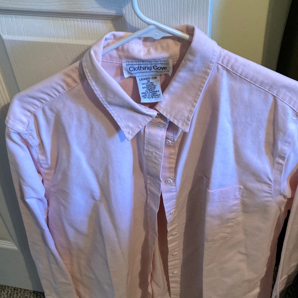 Pink long sleeve blouse